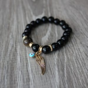 צמיד חרוז נוצה