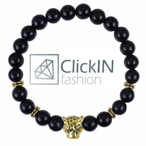 צמיד טיבטי זהב ראש נמר